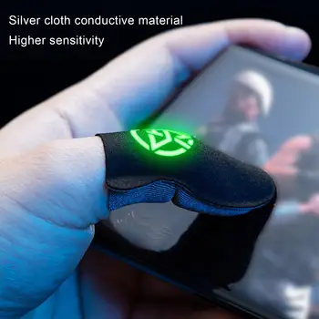 0,3 мм Ультратонкие игровые перчатки для пальцев Легкий сенсорный экран Полезные мобильные игровые перчатки для больших пальцев Рукава