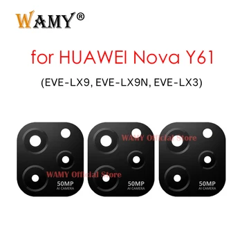 1-2 шт. Оригинальная новая задняя камера Замена стеклянного объектива для Huawei Nova Y61 EVE-LX9 EVE-LX9N EVE-LX3 с наклейкой