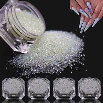 1 бутылка микро стразы кристаллы икра мини пузырь для ногтей искусственные драгоценные камни искусственные бриллианты подвески круглая стеклянная бусина для ногтей ремесла