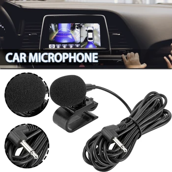1 комплект 3,5 мм Автомобильная навигация Внешний мини-петличный микрофон Автомобильный говорящий вокал Аудио Металлический зажим Петличный микрофон