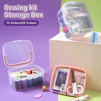 1 комплект Коробка для швейных наборов Многофункциональный портативный набор для шитья Коробка для хранения Ручное шитье Рукоделие Бытовые швейные инструменты DIY Одежда