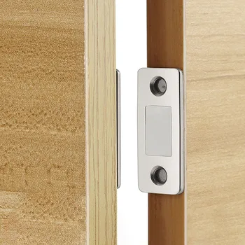 1 комплект магнитных зацепов для шкафов Магнитные дверные упоры Дверные замки шкафа с винтом для дверей шкафа Ящики Дверцы шкафов Комоды