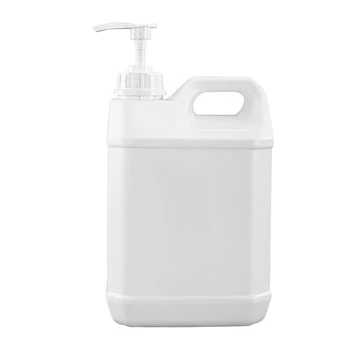 1 шт. квадратный пластиковый контейнер с дозатором насоса молочно-белый HDPE многоразовая бутылка для путешествий