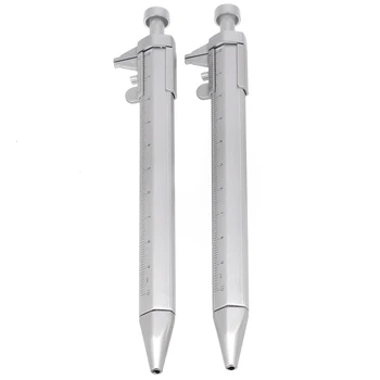  1 шт. штангенциркуль для измерения письма 0-100 мм многофункциональная ручка с гелевыми чернилами 0,5 мм 2 в 1 штангенциркуль шариковая ручка