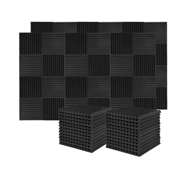 120 шт. Звукоизоляционная доска Звукоизоляционная студийная пена, для настенной звукоизоляционной плиты, 2,5X 30X 30 см