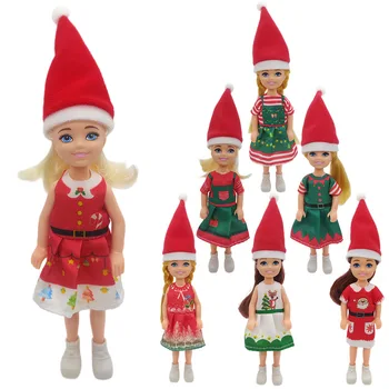 13,5 см Одежда для девочек Рождественская одежда Игрушка Детская одежда 5-дюймовая кукла принцесса Рождественская шапка