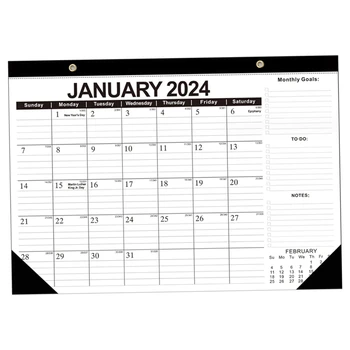 17 x 12 дюймов с января 2024 г. по июнь 2025 г. Ежемесячный планировщик на 2024 год Настенный календарь на 18 месяцев