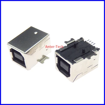 1PC Тип B Гнездо SMT 180 градусов USB-B SMD USB-BF Для интерфейса факсимильной связи