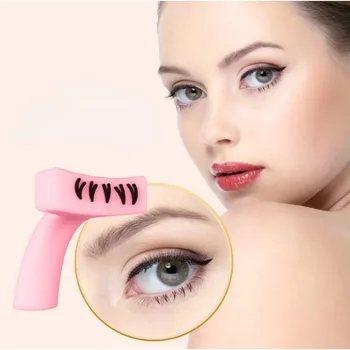1Set Eyelash Stamps Tool Diy Нижние ресницы Наращивание Естественный вид Начинающий Накладные ресницы Силиконовый инструмент для макияжа глаз Практика