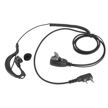 2-контактный G-образный наушник PTT MIC Ear Headset для радио
