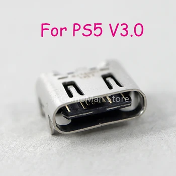 2 шт. Замена для PS5 V3.0 Оригинальный USB-разъем для зарядки Type-C Порт для Playstation 5 010 020 030 Разъем разъема зарядного устройства