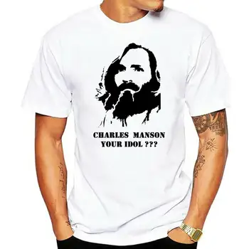 2020 Cool Kill Your Idols Jesus Shirt & Charles Manson Рубашки Черная футболка