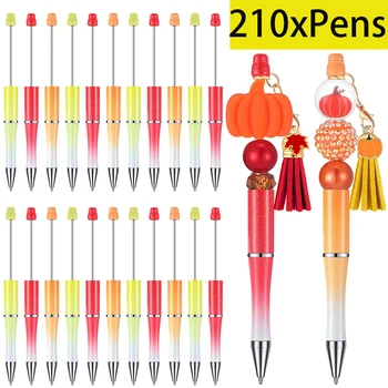 210 шт. Пластиковые ручки для бисера Ручки для бисера для DIY, изготовления ручек Ручки из бисера для офисных школьников, студентов, медсестер