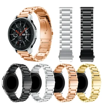 22 мм 20 мм ремешок для часов Samsung Galaxy Watch 5/5Pro/4 Classic/S3/Active 2 Ремешок из нержавеющей стали для Huawei Watch 4 3 GT3 GT2 Pro