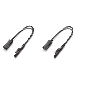 2X Surface Connect To USB-C Зарядный кабель, совместимый с ноутбуками Surface Pro7 Go2 Pro6 5/4/3 1/2/3 и Surface Book