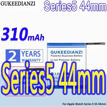 310 мАч Аккумулятор большой емкости GUKEEDIANZI для аккумуляторов Apple iWatch Series 5 S5 44 мм