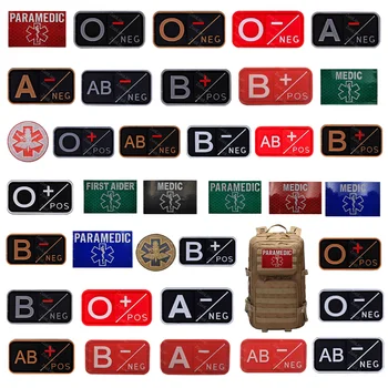 3D ПВХ Группа крови Торговая марка Эпоксидная медаль Значок A + B + AB + A-B-AB-O - Многоцветная одежда Backpatck Патчи для одежды