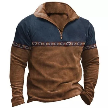 3d пэчворк принт с длинным рукавом толстовка осень мужской свитер на молнии модные толстовки для мужчин свободный негабаритный мужская одежда топ