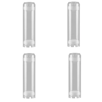 4 шт. 10-дюймовый многоразовый пустой прозрачный картридж для фильтра для воды Корпус для различных носителей многоразового использования
