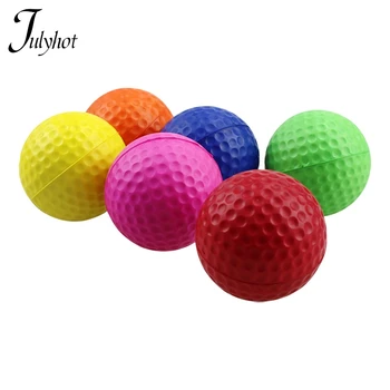 42 мм Тренировочный мяч для гольфа Смешанный цвет Полиуретановая пена Твердая губка Мягкий мяч Крытый игрушечный мяч