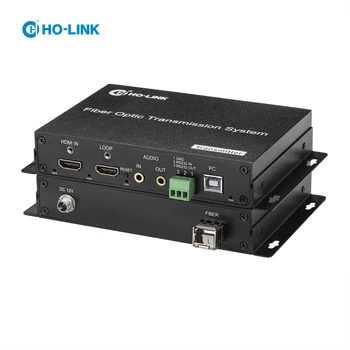 4K KVM-удлинитель HDMI по оптоволокну SM до 20 км, поддержка всей системы, двунаправленный звук и обратный RS232