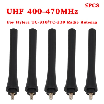 5 шт./10 шт. Двусторонняя радиоантенна 8,5 см UHF 400-470 МГц Резиновая антенна рации для Hytera HYT TC-310 TC-320 TC310 TC320