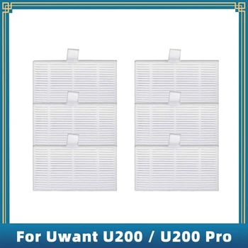 6 шт. Запасные части для Uwant U200 / U200 Pro Робот-пылесос Замена фильтра Hepa