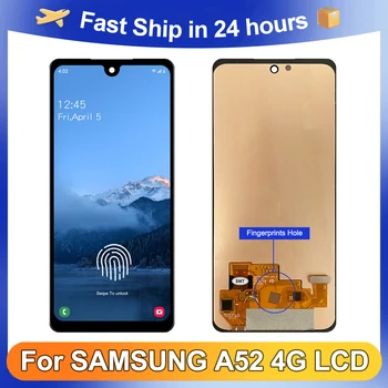 A52 4G 6.5 ''Для Samsung Для AMOLED A525F A525F/DS A525M A525M / DS ЖК-дисплей Сенсорный экран Дигитайзер в сборе Замена