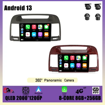 Android 13 Навигация GPS DSP Carplay WIFI Авто Радио Мультимедийный Плеер Для Toyota Camry 5 2002 2003 2004 2005 2006