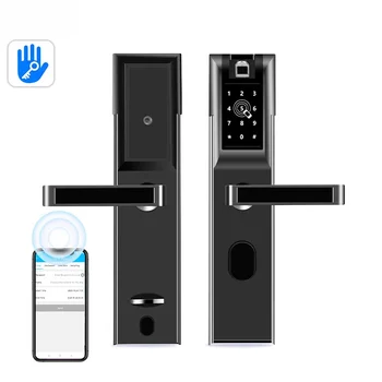 APP Умный электронный дверной замок с отпечатком пальца в отеле без ключа 