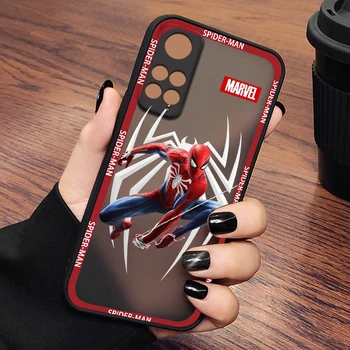 Avengers Marvel SpiderManLogo Чехол для телефона Xiaomi 12 11 T Pro S Redmi Note 12 11 10 9 8 Pro S T 5G Матовый полупрозрачный