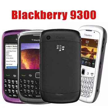 Blackberry 9300 3G Мобильный телефон 2,46 дюйма TFT Дисплей 2 МП WIFI GPS Сотовый телефон BlackBerry OS Оригинальная камера Разблокированная панель Смартфон
