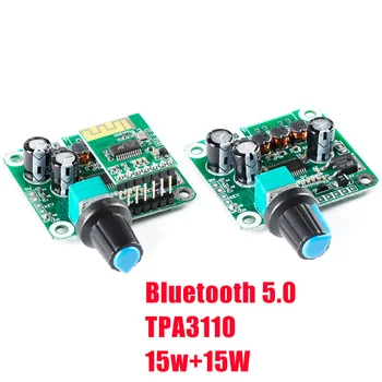 Bluetooth 5.0 TPA3110 15 Вт + 15 Вт Цифровой Стерео Аудио Усилитель Усилитель Плата Модуль 12V-24V Автомобиль для USB-динамика,Портативный динамик