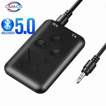 Bluetooth Приемник Передатчик 2 в 1 Стерео APTX Беспроводной Aux Аудио Приемник 3,5 мм Jack RCA Автомобильный адаптер для ТВ ПК BT 5.0 4.2