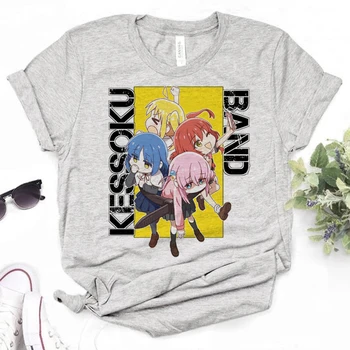 Bocchi the Rock Tee женская футболка harajuku японский дизайнер топ женская уличная одежда