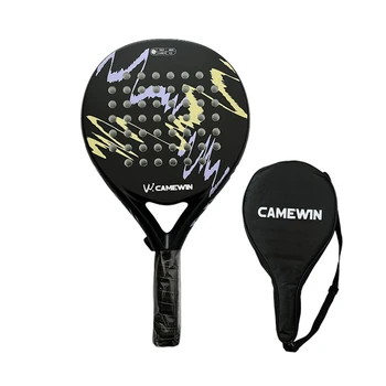 CAMEWIN 4018 Ракетка для падел-тенниса из углеродного волокна Soft EVA Face Tennis Paddle Ракетка с чехлом для подушки,2