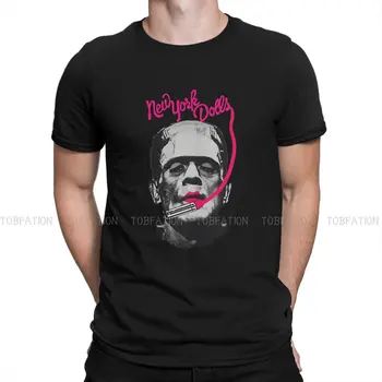 Cool O Neck TShirt Frankenstein Чистая хлопковая ткань Базовая футболка Мужская одежда Мода Оверсайз