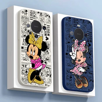 Disney Mickey Симпатичный чехол для телефона для Huawei Mate 40 30 30E 20 10 Pro Plus Lite Honor 100 Pro X20 SE X30 X40 X50i Черная задняя панель