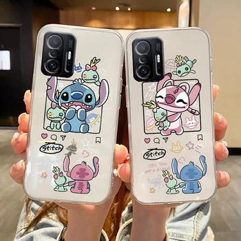 Disney Stitch Cool Для Redmi K60 K50 K40 K30 K20 Go S2 8A 7A 6Pro 5 Plus 5G Прозрачный чехол для телефона