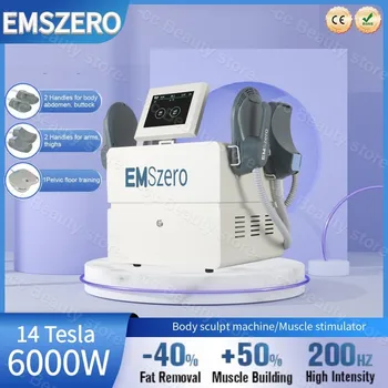 Emazero машина для скульптуры мышц Hiemt 14 Tesla 6000W для подтяжки ягодиц Удаление жира Электромагнитный стимулятор мышц EMSzero