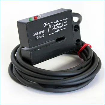 FC-2100 FC-2100P Новый оригинальный датчик этикетки 4 провода NO NC Электрический детектор этикеток Фотодатчик