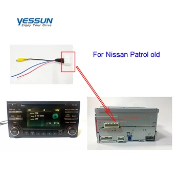 FHD адаптер жгута проводов камеры заднего вида Для Nissan patrol старый кабель PNP для автомобильной камеры заднего вида на парковке