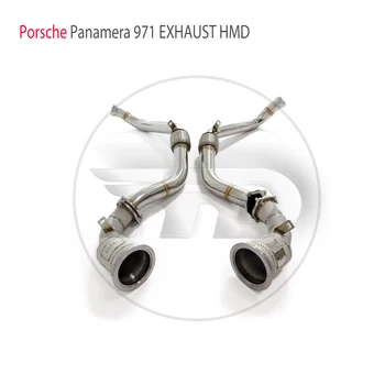 HMD Выпускной коллектор Даунпайп для Porsche Panamera 971 970 Автомобильные аксессуары с каталитическим нейтрализатором Коллектор впускные коллекторы