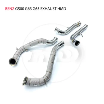 HMD Выхлопная система из нержавеющей стали Водосточная труба с высокой производительностью для Benz G500 G63 G65 Модификация Электронный клапан
