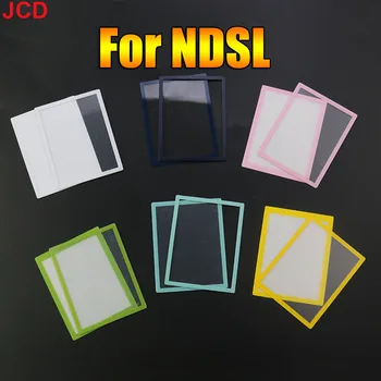 JCD 1 пара / 2 шт. Верхний ЖК-экран Пластиковая крышка Len + нижняя рама Замена для NDSL для компонентов игровой консоли DS Lite