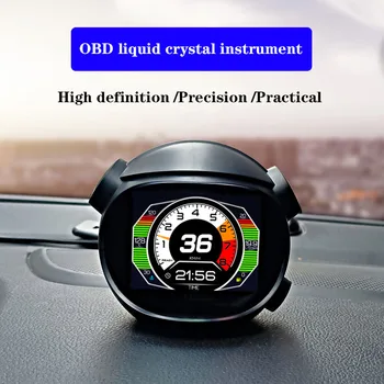K10 Автомобильный GPS HUD OBD2 Модификация проекционного дисплея Общая скорость турбины Измеритель температуры воды Тахометр Автомобильные аксессуары