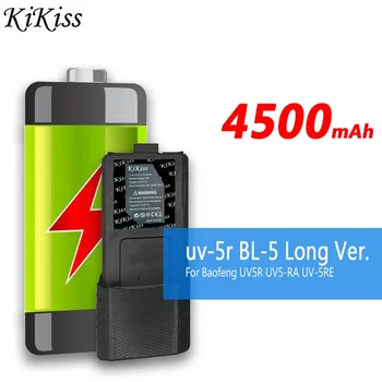 KiKiss Аккумуляторная батарея UV-5R BL-5 Для Baofeng UV5R UV5-RA UV-5RE DM-5R Plus Радио Рация UV-5R Двусторонняя радиосвязь UV 5R