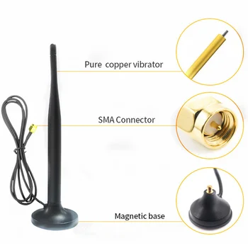 LTE-antena SMA 4G para internal, montada внутренняя цифровая телевизионная антенна 433 беспроводная внешняя телевизионная антенна для портативного телевидения