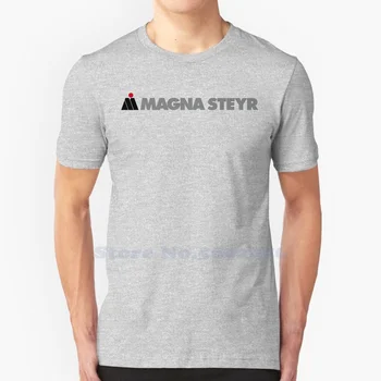 Magna Steyr Логотип Повседневная футболка Высокое качество Графика 100% хлопок Футболки большого размера