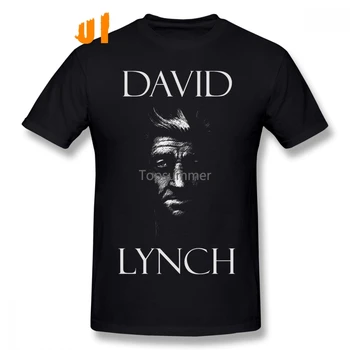 Man 3D Print 100% Cototn David Lynch Футболка Для Мужчин Мода Круглый вырез Camiseta